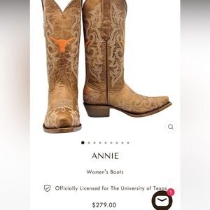 Vaccari University UT Cowgirl Boots